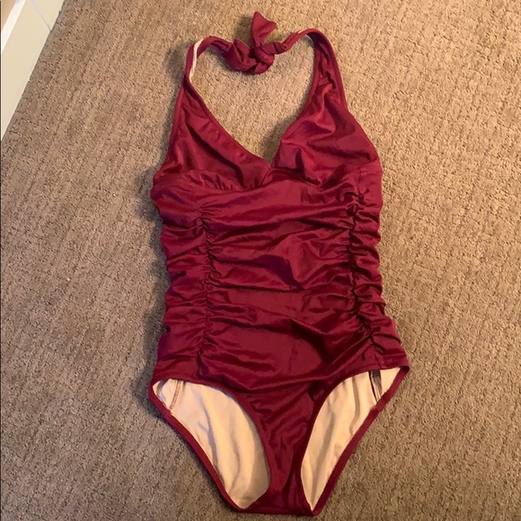 J. Crew Other - Rouched halter swimsuit